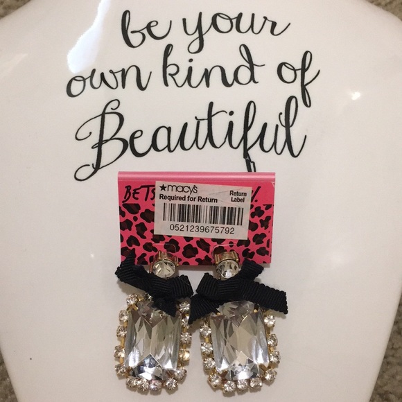 Betsey Johnson Jewelry - **SALE! Betsey Johnson Bling Earrings